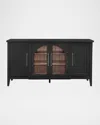 Katherine Noble By Bmc Clint Credenza In Black, Oak