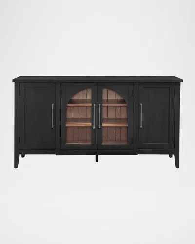 Katherine Noble By Bmc Clint Credenza In Black, Oak
