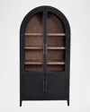 Katherine Noble By Bmc Clint Display Cabinet In Black, Oak