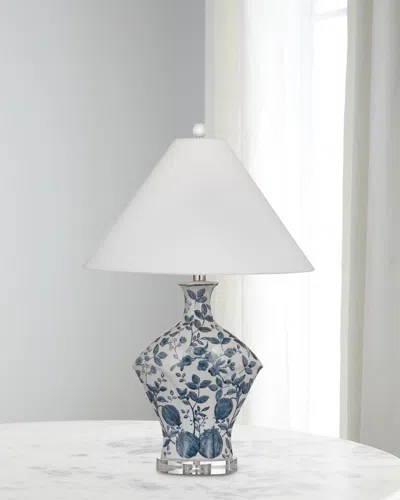 Katherine Noble By Bmc Clovelly 27" Table Lamp In Blue