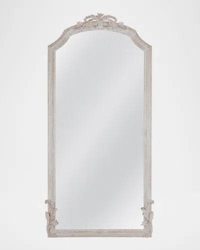 Katherine Noble By Bmc Colton 82" Floor Mirror In Distressed White