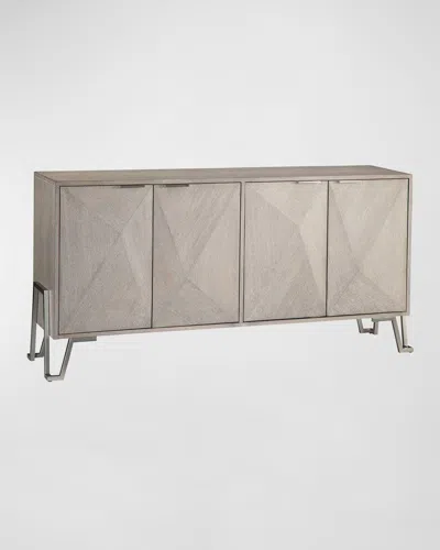 Katherine Noble By Bmc Cooper 3-door Credenza In Gray