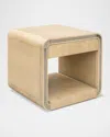 Katherine Noble By Bmc Damone End Table In  Blonde Oak