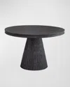 Katherine Noble By Bmc Duncan Dining Table, 48" Round In Black