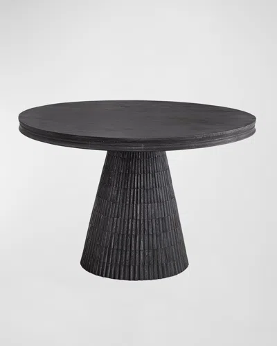 Katherine Noble By Bmc Duncan Dining Table, 48" Round In Black