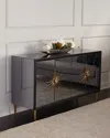 Katherine Noble By Bmc Enchanted Mirrored Console Table In Smoke / Black