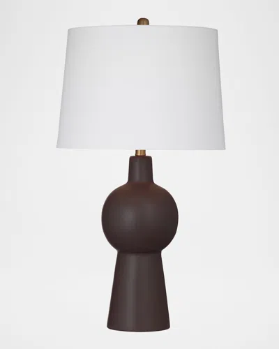 Katherine Noble By Bmc Groton 29" Ceramic Table Lamp In Chocolate