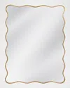 Katherine Noble By Bmc Hadar 50" Waved Wall Mirror In Gold