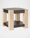 Katherine Noble By Bmc Hadley End Table In Brown, Blonde