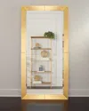 Katherine Noble By Bmc Ishana Gold Leaf Floor Mirror In Gold