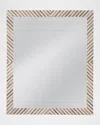 Katherine Noble By Bmc Karl 48" Wood & Resin Wall Mirror In Natural/cream