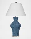 Katherine Noble By Bmc Kenora 30" Resin Table Lamp In Dark Blue