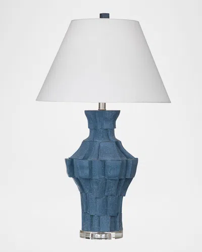 Katherine Noble By Bmc Kenora 30" Resin Table Lamp In Dark Blue