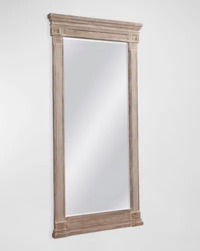 Katherine Noble By Bmc Lila Floor Mirror In Distressed Grey