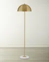 Katherine Noble By Bmc Loraine 59" Floor Lamp In White/brass