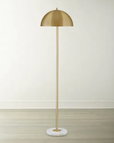Katherine Noble By Bmc Loraine 59" Floor Lamp In White/brass