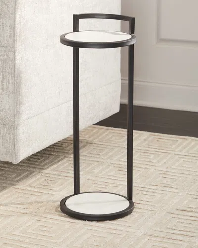 Katherine Noble By Bmc Marion Accent Table In Black/white