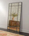 Shop Katherine Noble By Bmc Maxine Floor Mirror In Antique Bronze