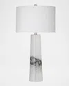 Katherine Noble By Bmc Medway 31" Glass Table Lamp In White/black