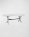 Katherine Noble By Bmc Nadine Dining Table, 84" In White