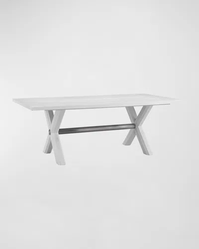 Katherine Noble By Bmc Nadine Dining Table, 84" In White