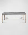 Katherine Noble By Bmc Nelya 76" Dining Table In Grey