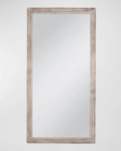 Katherine Noble By Bmc Pamela 80" Floor Mirror In Coastal White Wash