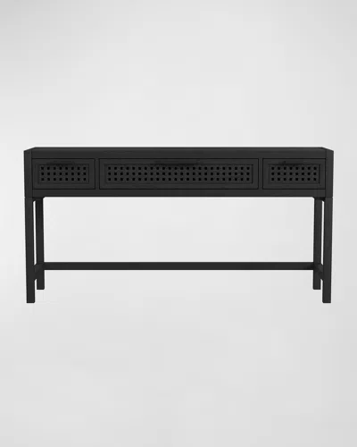 Katherine Noble By Bmc Roy Console Table In Matte Black 