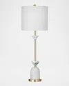 Katherine Noble By Bmc Vallhalla 35" Table Lamp In White/gold