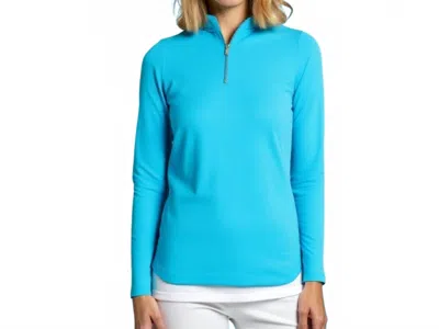 Katherine Way Anna Maria Pullover In Lagoon In Blue