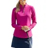 Katherine Way Anna Maria Pullover Sweatshirt In Fuchsia In Pink