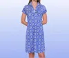 Katherine Way Annapolis Cap Sleeve Polo Dress In Tiki Bar Is Open Purple In Blue