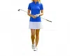 Katherine Way Bayside Short Sleeve Polo Top In Cobalt Blue In Blue