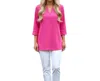 Katherine Way Boca Tunic Top In Hot Pink In Pink