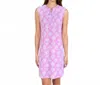 Katherine Way Hampton Sleeveless Tunic Dress In Hadley's Block Print Pink And White In Multi