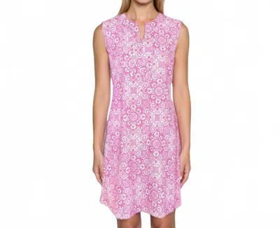 Katherine Way Hampton Sleeveless Tunic Dress In Marrakech Express Pink