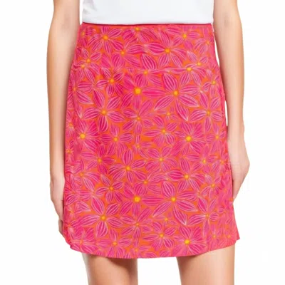 Katherine Way Kiawah Country Club Skort In Petal Pop Petal Pink Orange In Multi