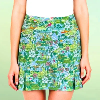 Katherine Way Scottsdale Pleated Skort In Golf In Pinehurst Nc In Multi