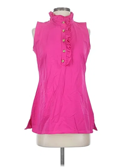 Pre-owned Katherine Way Sleeveless Blouse In Pink