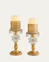 Katherine's Collection Bells Of Brilliance Gold Candle Sticks, Set Of 2 In Gold