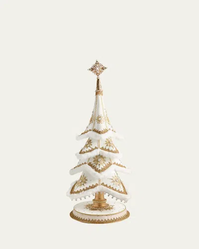 Katherine's Collection Bells Of Brilliance Tabletop Christmas Tree Decoration In White