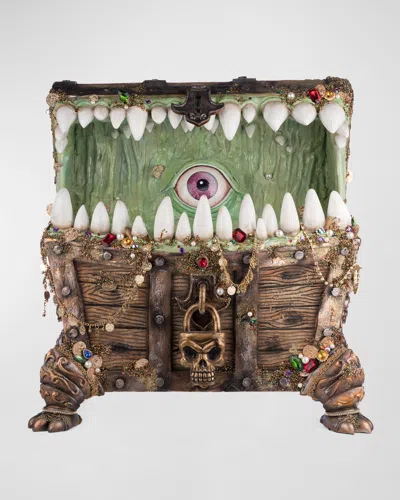 Katherine's Collection Chester The Treasure Chest Halloween Candy Container In Multi