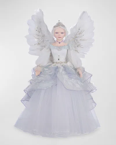 Katherine's Collection Crystalline Angel Tree Topper In Gray