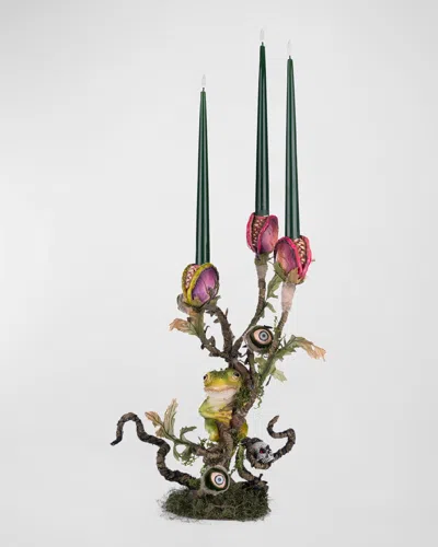 Katherine's Collection Enchanted Plant Candelabra In Multi