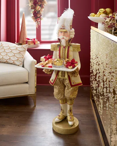 Katherine's Collection Gold Butler Christmas Nutcracker, 47.5" In Multi