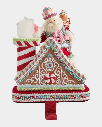 Katherine's Collection Sweet Delights Santa Stocking Holder In Multi