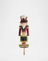 Katherine's Collection Winter Balsam Nutcracker Stocking Holder In Multi