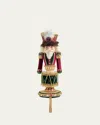 Katherine's Collection Winter Balsam Nutcracker Stocking Holder In Multi