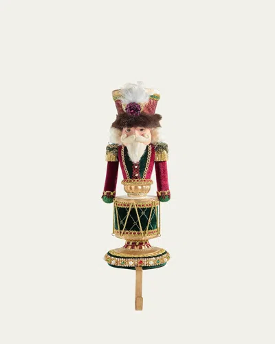 Katherine's Collection Winter Balsam Nutcracker Stocking Holder In Multi