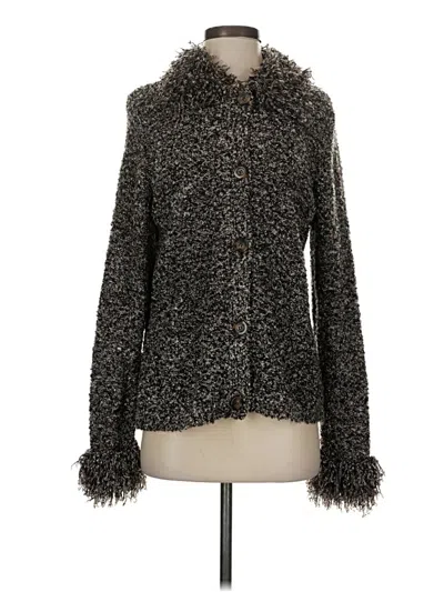 Pre-owned Kathie Lee Cardigan Sweater In Gray